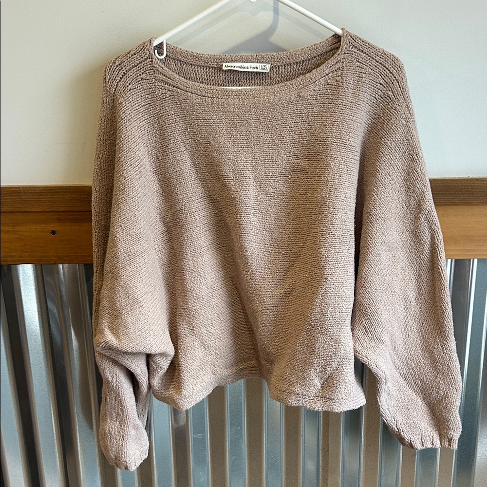 Abercrombie & Fitch Taupe Crew Neck Sweater